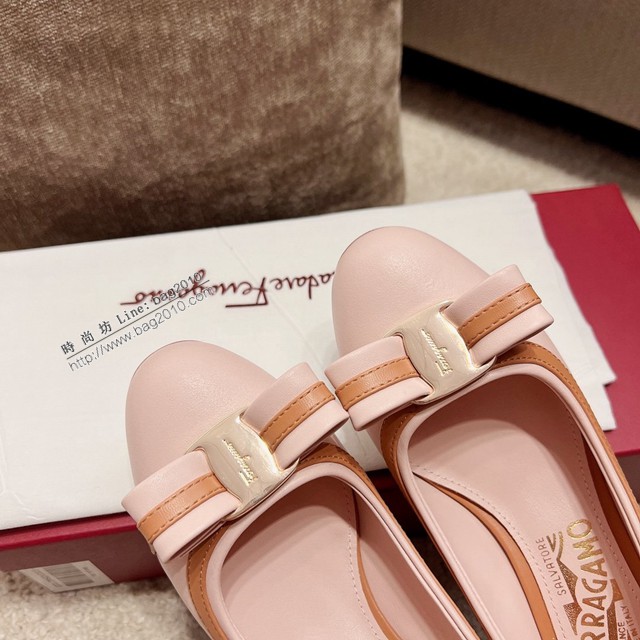 Ferragamo專櫃款女鞋 菲拉格慕高品質新版蝴蝶結VARA單鞋 dx3610